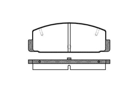 Колодки тормозные WOKING P0793.10