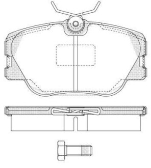 Гальмівні колодки перед. W201/124 (Lucas) WOKING P0893.00