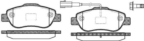 Колодки гальмівні диск. перед. (Remsa) VAG Golf VII Passat B8 Tiguan II / PSA Nemo Bipper 08> / Fiat Doblo I / Opel Corsa D WOKING P10003.11