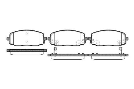 Колодки тормозные диск. перед. (Remsa) Hyundai i10, Kia Picanto 11&gt; WOKING P10333.02 (фото 1)