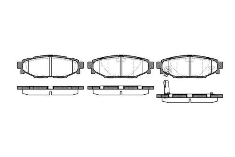 Гальмівні колодки задн. Forester/Impreza/Legacy/Outback09- WOKING P1036301 (фото 1)