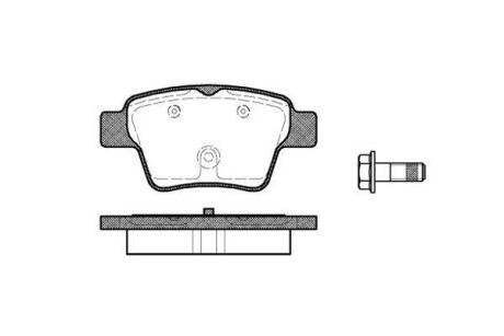 Колодки тормозные дисковые VAG Golf V VI / Jetta III / Passat B6 / Tiguan I / Oc WOKING P10383.00 (фото 1)