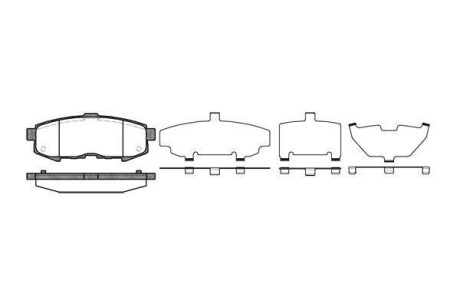 Колодки тормозные дисковые задние MAZDA MPV II (LW) 2.0 DI (02-06) WOKING P1060300