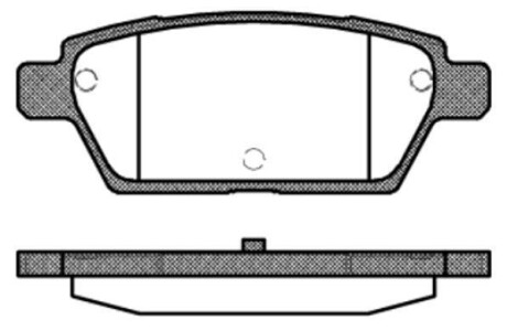Колодки гальмівні диск. задн. (Remsa) Mazda 6 I WOKING P10953.10 (фото 1)