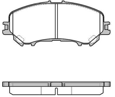 Колодки тормозные дисковые Nissan Qashqai II / Renault Kadjar 15&gt; / перед (P1218 WOKING P12183.22 (фото 1)