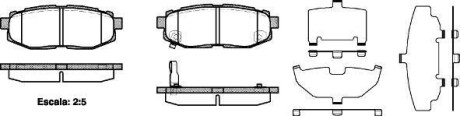 Колодки тормозные дисковые Subaru Forester 13> / Legasy, Outback 09> / Tribeca WOKING P13283.01