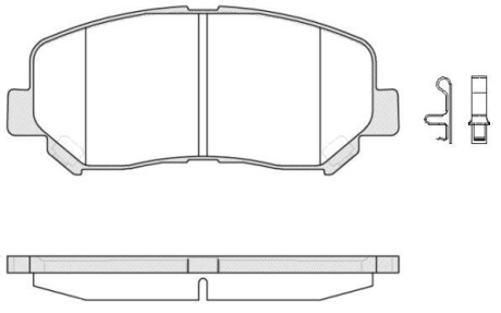 Гальмівні колодки перед. Mazda CX-5 11- Akebono WOKING P1413302 (фото 1)