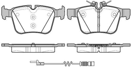 Колодки тормозные дисковые задние Mercedes-benz C-class (s205) 1.6 14-,Mercedes- WOKING P1416320