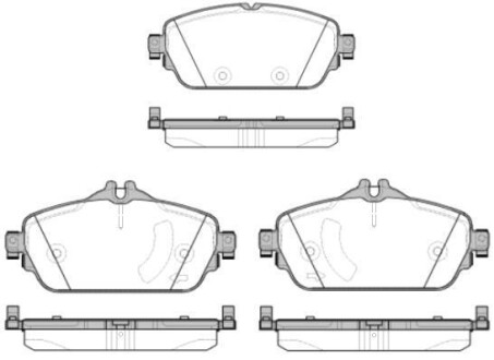 Колодки гальмівні диск. перед. (Remsa) Mercedes-benz C-class (w205) 1.6 13- WOKING P14923.08