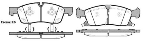 Колодки тормозные дисковые передние Jeep Grand cherokee iii 5.7 05-10,Jeep Grand WOKING P1530302 (фото 1)