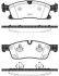 Колодки тормозные дисковые MB GL166 GLE166 ML166 11>15 15> / перед (P15303.10) W P1530310