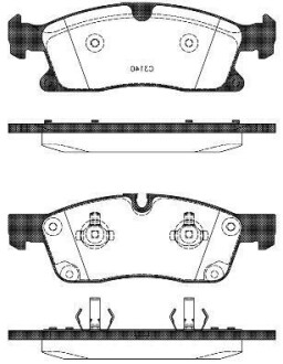 Колодки гальмівні диск. перед. (Remsa) MB GL166 GLE166 ML166 11>15, 15> (P15303.10) WOKING P1530310