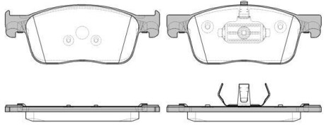 Колодки тормозные дисковые передние Peugeot Expert 1.6 16-,Peugeot Expert 2.0 16 WOKING P1619300
