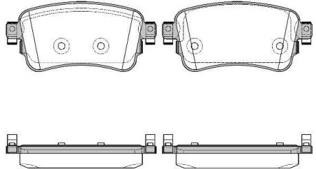 Колодки тормозные дисковые PSA Expert Jumpy 16> / Opel Vivaro 19> / Toyota Proac WOKING P1620300 (фото 1)