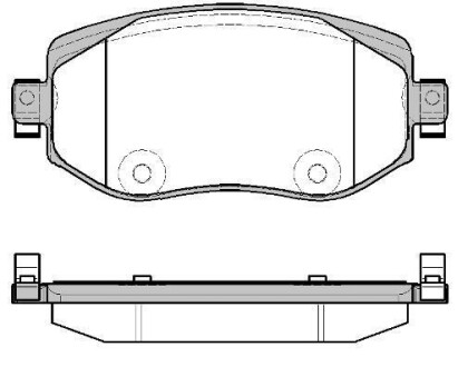 Колодки тормозные дисковые Renault Megane IV / перед WOKING P16243.08