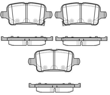 Колодки тормозные диск. задн. WOKING P17283.02