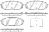 Колодки тормозные дисковые Kia Sorento III 15> / перед (P17613.02) WOKING P1761302