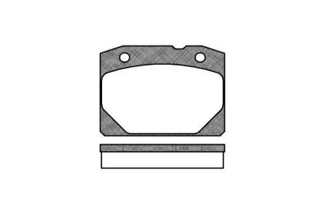 Гальмівні колодки перед. Kalina/Nova/Riva (70-04) WOKING P1803.00