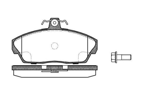 Гальмівні колодки перед. 1.8-2.5 LAND ROVER 98-06 WOKING P2373.10