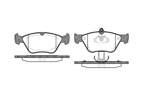 Колодки тормозные WOKING P5683.00