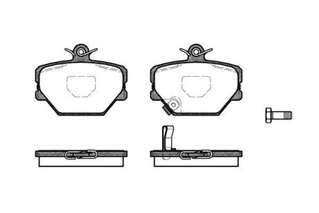 Гальмівні колодки перед. City Coupe/Crossblade/Fortwo (98-14) WOKING P605302