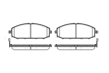 Колодки тормозные WOKING P6113.04