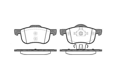 Колодки тормозные дисковые передние Volvo S60 i 2.0 00-10,Volvo S60 i 2.3 00-10 WOKING P613300 (фото 1)