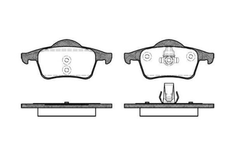 Колодки тормозные дисковые задние Volvo S60 i 2.0 00-10,Volvo S60 i 2.3 00-10 (P WOKING P614300