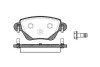 Колодки тормозные дисковые Ford Mondeo III / задн Bosch ver. (P6773.00) WOKING P677300