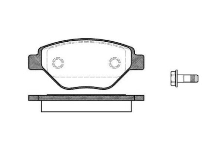 Гальмівні колодки перед. Megane (03-08) WOKING P877300