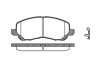 Колодки тормозные дисковые передние Citroen C4 aircross 2.0 10-,Dodge Caliber 2. P904312