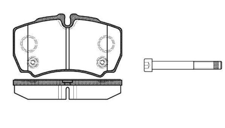 Колодки тормозные дисковые Ford Tranzit 06&gt;13 / задн WOKING P9493.10 (фото 1)