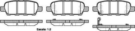 Колодки тормозные дисковые Nissan Qashqai X-trail 07&gt; / Juke / Tiida / Murano I WOKING P976321 (фото 1)