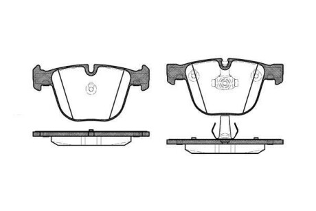 Колодки тормозные дисковые задние Bmw 1 3.0 07-13,Bmw 3 4.0 05-11,Bmw 3 4.0 05-1 WOKING P992300 (фото 1)