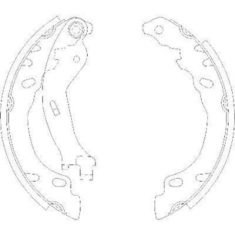 Колодки тормозные барабанные Fiat 500 07> Panda 03> / задн / Bosch ver. (Z4158.0 WOKING Z415800