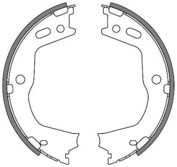 Колодки стоянкового гальма (Remsa) Hyundai Santa fe III Sorento II WOKING Z4666.00