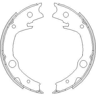 Колодки стояночного тормоза (Remsa) Toyota Avensis >08 Corolla >07 WOKING Z4729.00