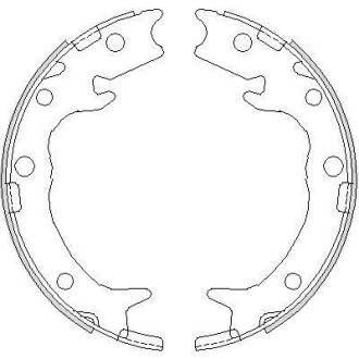 Колодки гальмівні бараб. задн. (Remsa) Honda Accord 2.0i 2.2d (03-12) (Z4737.00) WOKING Z473700