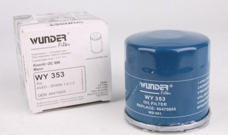 Фільтр масляний WUNDER WY 353