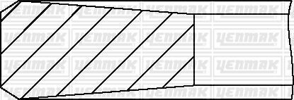 Комплект поршневих кілець (84,00/STD) (3,0/2,0/3,0) BMW E87 118d, E90 338d YENMAK 91-09629-000 (фото 1)