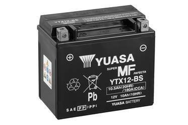 МОТО 12V 10,5Ah MF VRLA Battery (сухозаряжений) YUASA YTX12-BS