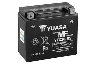 МОТО 12V 18,9Ah MF VRLA Battery (сухозаряжений) YUASA YTX20-BS (фото 1)
