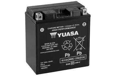 МОТО 12V 18,9Ah High Performance MF VRLA Battery (сухозаряжений) YUASA YTX20CH-BS