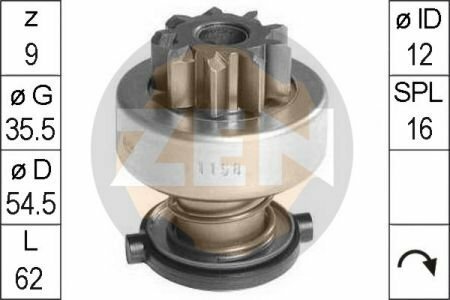 Бендикс стартера ZEN ZN1158