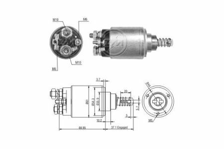 Реле втягуюче стартера ZM ZM1639