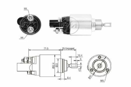 Реле втягуюче стартера ZM ZM381