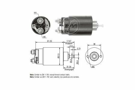 Втягуюче реле ZM ZM761